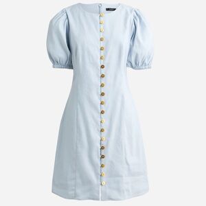 J. Crew Stretch Viscose-Blend Button-Front Mini Dress - Size 4